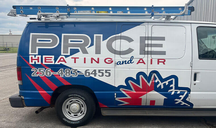 Price heating and air service van