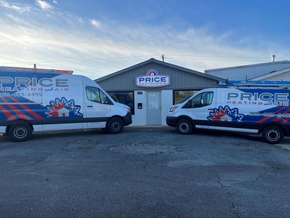 Price heating and air service vans